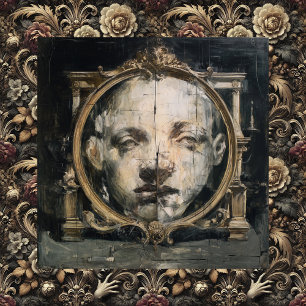 Toile La Division Spirituelle — Art Fin Surréaliste Goth