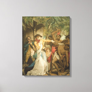 Toile La famille de arrangement attaquée par des