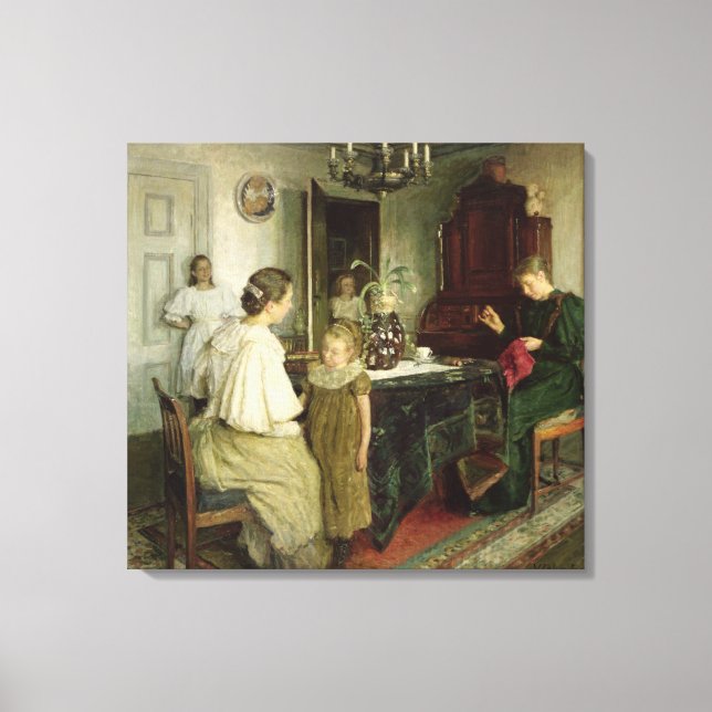 Toile La famille de l'artiste, 1895 (Recto)