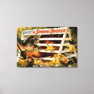 Toile La farce drôle de Selden, un jeu de poulet de