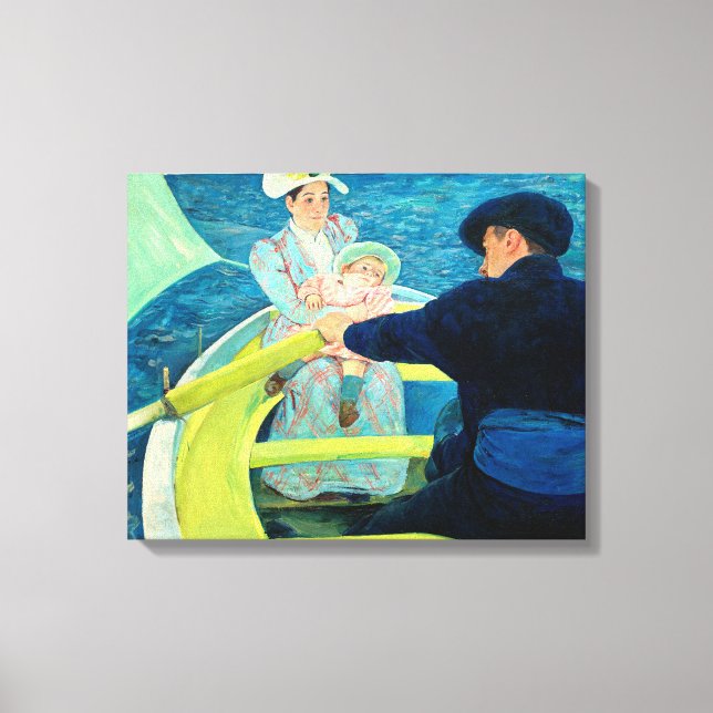 Toile La fête nautique par Mary Cassatt (Recto)