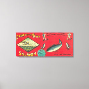 Toile La fierté du saumon de marine peut marquer