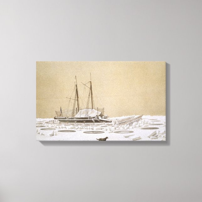 Toile La Flèche à Kil-Bouroun envahie par la glace, des  (Recto)