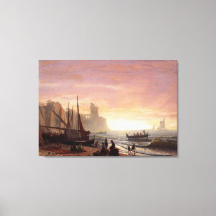 Toile La flotte de pêche d'Albert Bierstadt