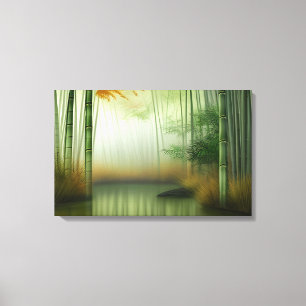 Toile La forêt de Bamboo   Peinture chinoise traditionne