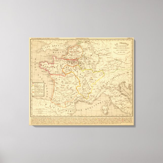 Toile La France apres la mort de Clothaire (Recto)