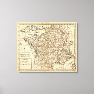 Toile La France, departemens