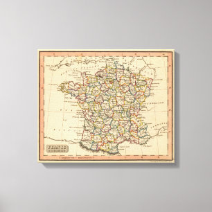 Toile La France, départements