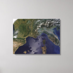 Toile La France du sud et l'Italie du nord