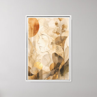 Toile La géométrie de la Terre qui respire | Luxe Neutre