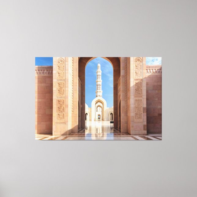Toile La Grande Mosquée de Sultan Qaboos (Recto)