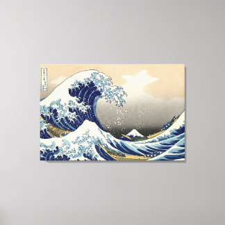 Toile "La Grande Vague" copie de l'original de Hokusai c