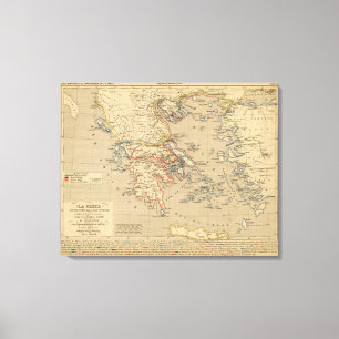 Toile La Grece, les cotes de l'Asie Mineure