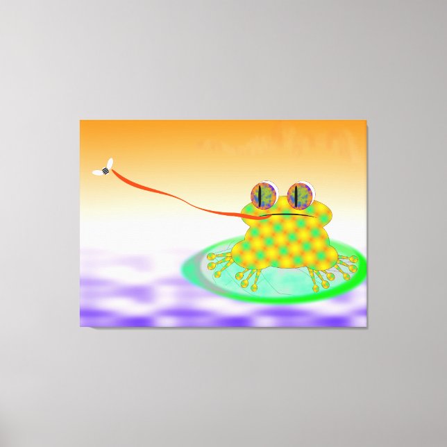 Toile La Grenouille Et La Mouche (Recto)