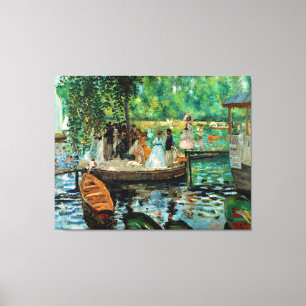 Toile La Grenouillère par Pierre-Auguste Renoir (1869)