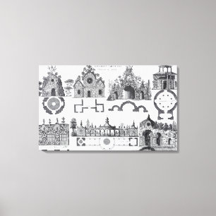 Toile La grotte conçoit de "Jardins Anglo-Chinois" par