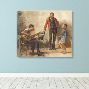 Toile La leçon de danse par Thomas Eakins