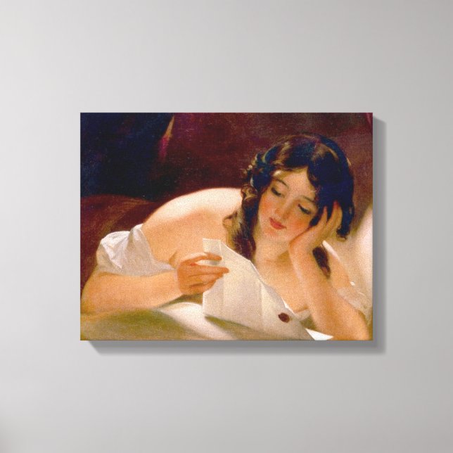 Toile La lettre d'amour (par Thomas Sully) (Recto)
