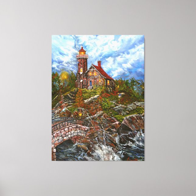 Toile "La lumière de la porte bleue" (Recto)