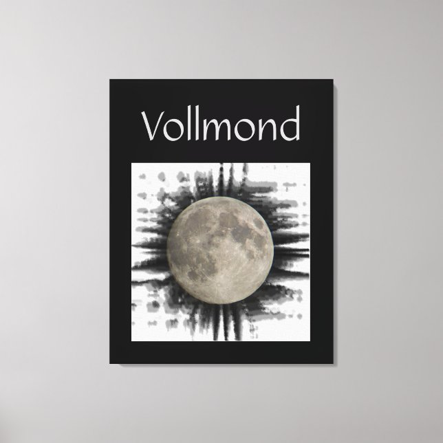 Toile La Lune, la lune, la luna, the moon Leinwand (Recto)