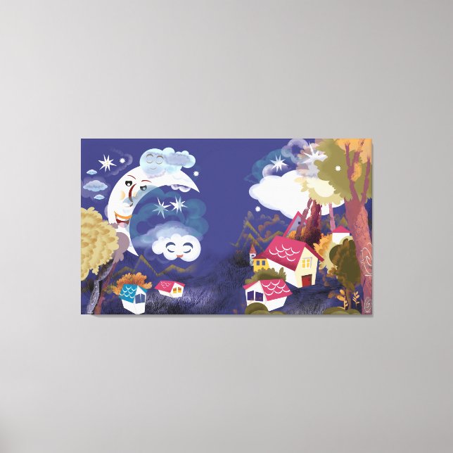 Toile La Lune rêvée (Recto)