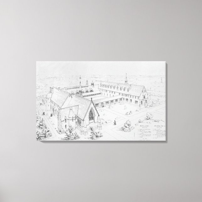 Toile La Maison de la Miséricorde, Clewer (Recto)