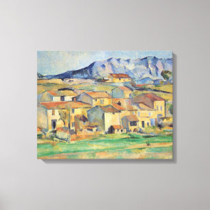 Toile La Montagne Sainte-Victoire - Paul Cézanne - c1886