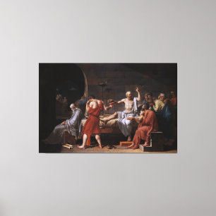 Toile La mort de Socrate par Jacques Louis David