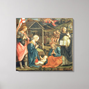 Toile La nativité avec des solides solubles. Michael et