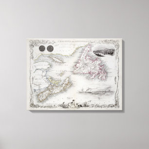 Toile La Nouvelle-Écosse et Terre-Neuve, d'une série de