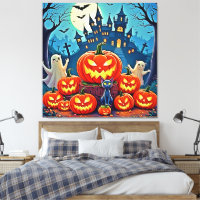 La nuit d'Halloween : Art amusant et effrayant