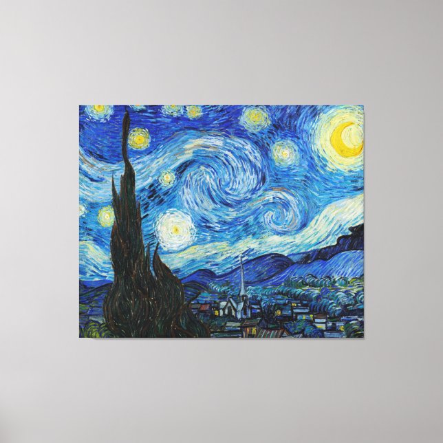 Toile La Nuit étoilée (1889) (Recto)