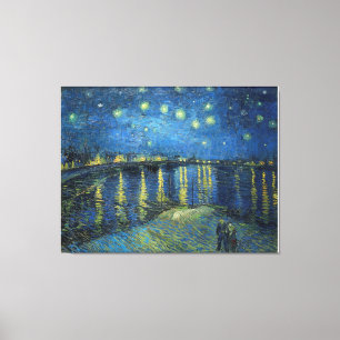 Toile La nuit étoilée de Vincent van Gogh sur le Rhône
