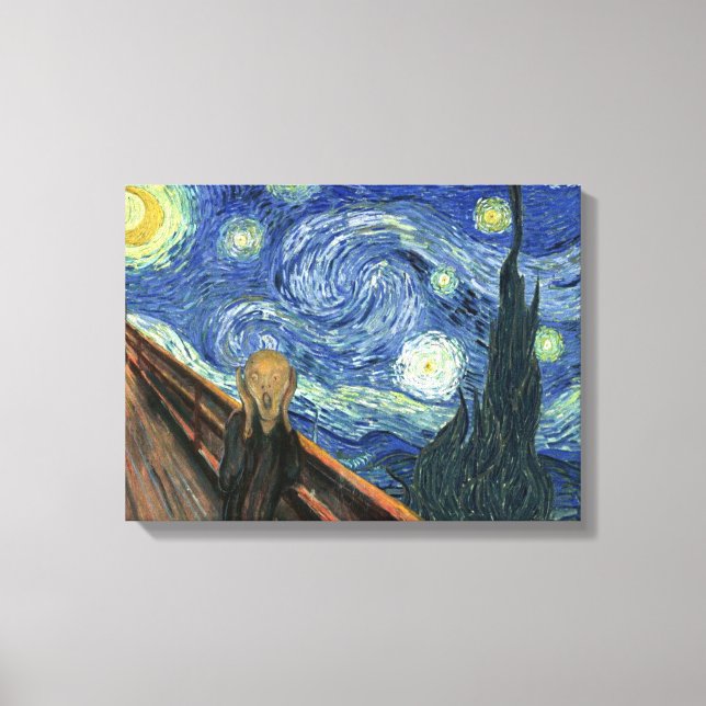 Toile La nuit étoilée du cri (Recto)