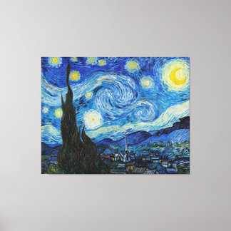 Toile La nuit étoilée par Vincent Van Gogh