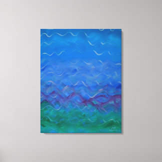 Toile La peinture à l'eau originale de Jodi