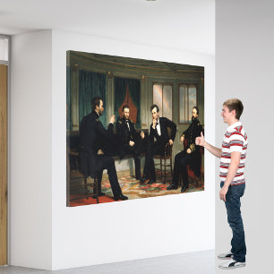 Toile La peinture des artisans de la paix de 1868