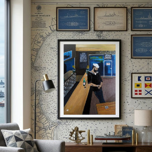 Toile La peinture du marin ivre par Alfred Fox