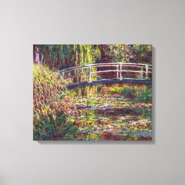 Toile La peinture du pont japonais Claude Monet (Recto)