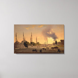 Toile La piste à Constantinople (huile sur la toile)