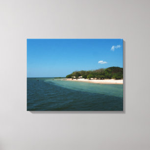 Toile La plage changent dedans