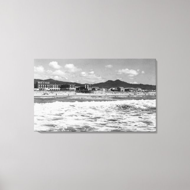 Toile La plage en bord de mer, Oregon Photo (Recto)