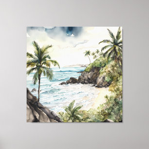 Toile La plage tropicale de Bali