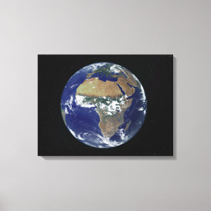 Toile La pleine terre montrant l'Afrique et l'Europe