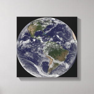 Toile La pleine terre montrant l'Amérique du Nord et de