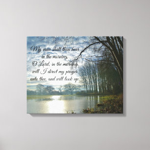 Toile La prière du matin Bible Verse Canvas