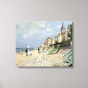 Toile La promenade à Trouville par Claude Monet