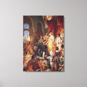 Toile La réception de Christophe Colomb