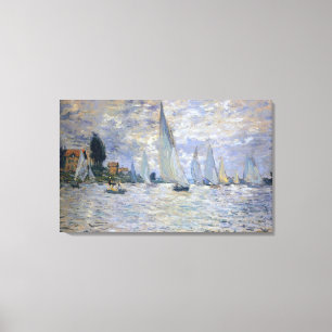 Toile La régate des bateaux à Argenteuil, par Claude Mon