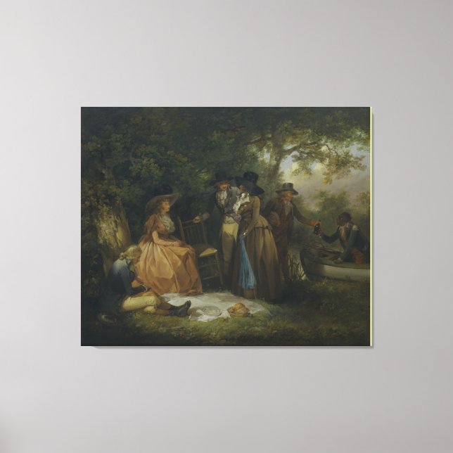 Toile La remontée des pêcheurs par George Morland (Recto)
